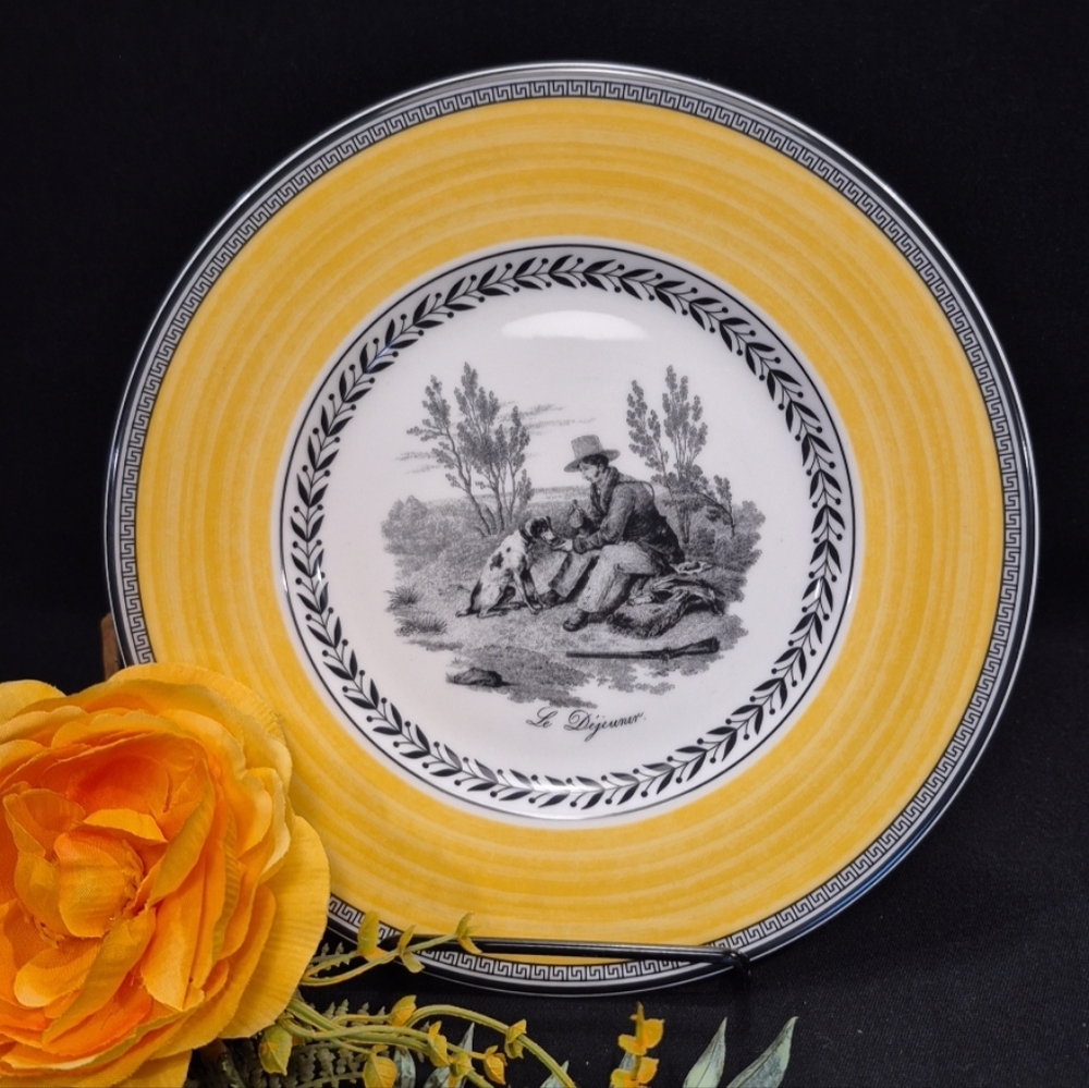 Villeroy & Boch Audun Chasse Salad Plate Hunting Theme 8.5"